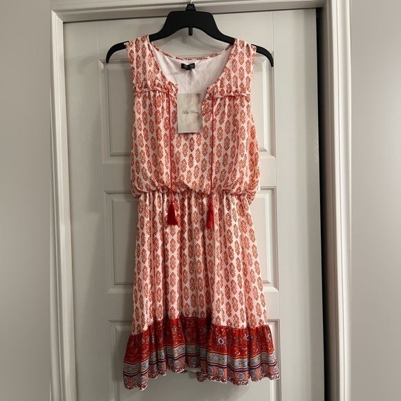 LILY ROSE Floral Ruffle Sleeveless Midi Dr… - Picture 1 of 9